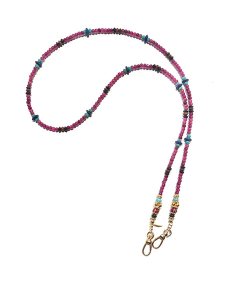 Hooky Long Necklace - Ruby